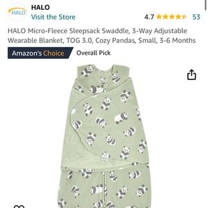 Halo micro fleece sleep sack (3-6 mo) new without tag